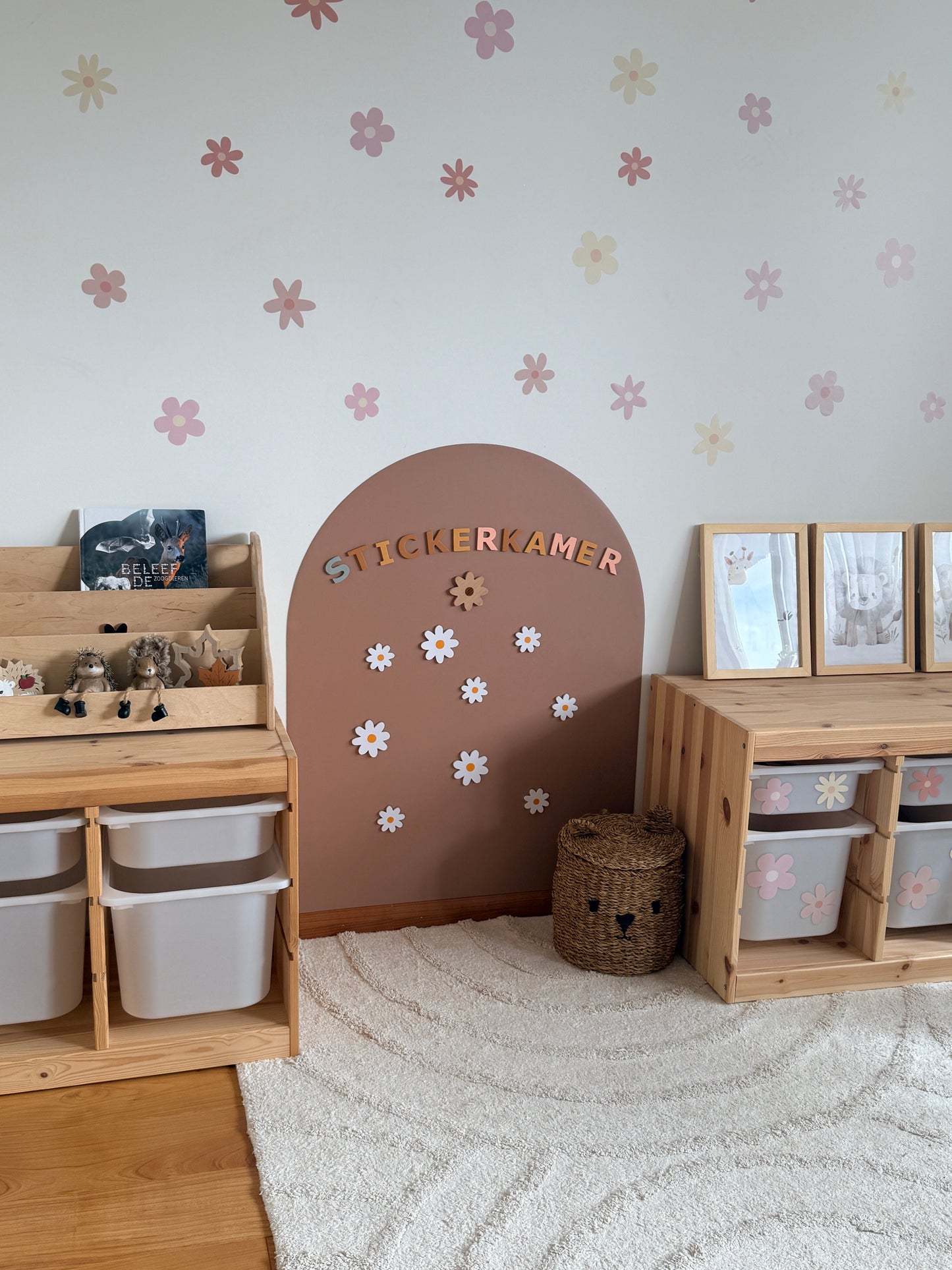 Magnetic Chalkboard wall sticker multifunctioneel 95x75cm - Clay Brown