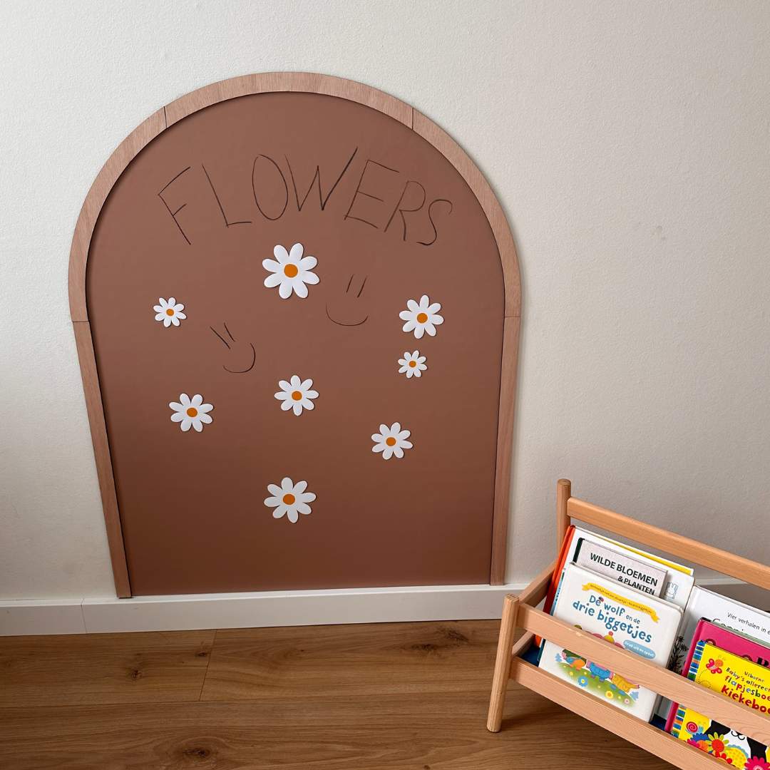 Magnetic Chalkboard wall sticker multifunctioneel 100x80cm - Clay Brown