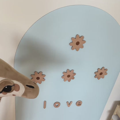 Magnetische Selbstklebende Kreidetafel Wandtattoo Sky Blue - 100x60cm